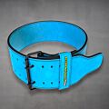 Double Prong 10mm Lifting Belt cyan