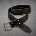 Dark Brown Leather Belt