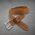 Tobacco Leather Belt