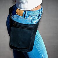 Black Leather Utility Belt