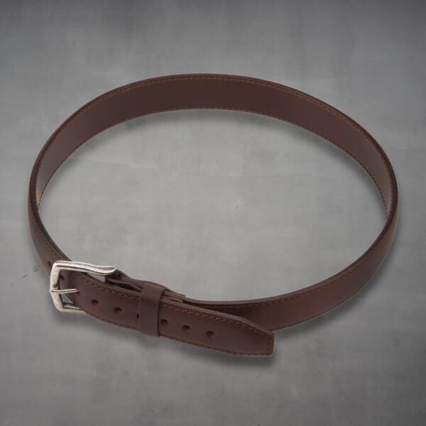 brown leather belt