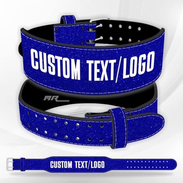 Glitter Weight Lifting Belt blue