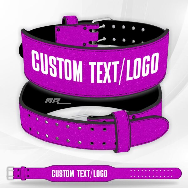 Glitter Weight Lifting Belt purple