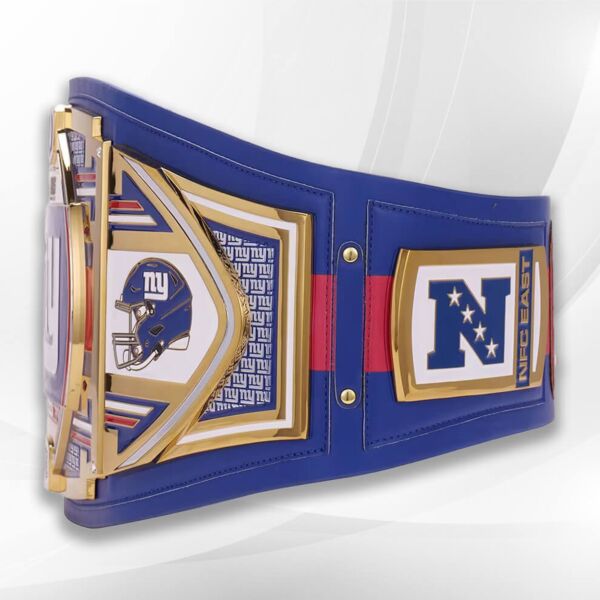New York Giants Championship Belt WWE Legacy Replica left side view