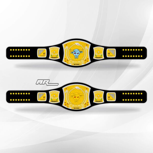 the rock wwe spinner belt