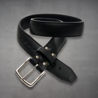 Mens Black Leather Belt