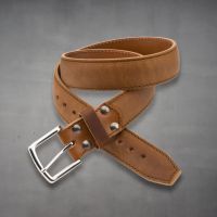 Tobacco Leather Belt