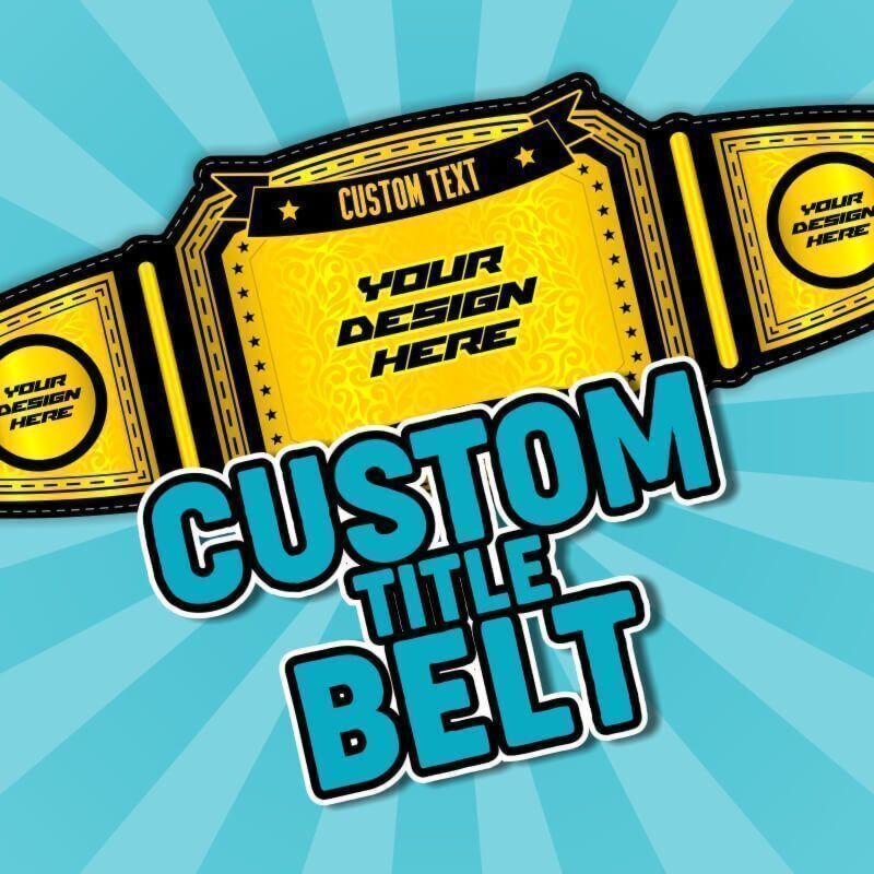 custom title belt