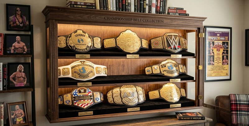 wrestling belt dispaly